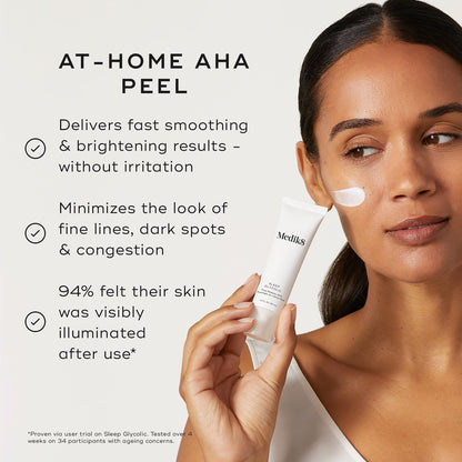 Medik8 Sleep Glycolic - Exfoliating Glycolic Acid At Home Face Peel - Night Cream for Face - Night Peel with Glycerin and Korean Clover - 1.0 oz