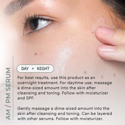 COSMEDIX Reboot Overnight Face Serum with Hydration Complex - Lightweight Anti-Aging Probiotic-Packed Facial Serum for Fine Lines, Wrinkles & Uneven Skin - Moisturizing Night Serum for All Skin Type