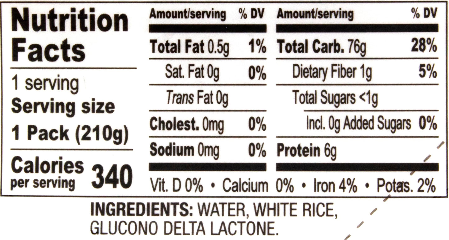 Nishiki Steamed White Rice, 7.4-Ounce (Pack of 6)