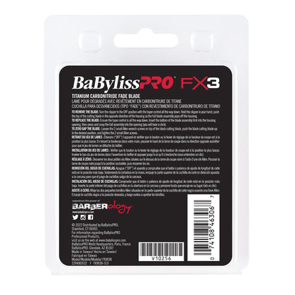 FX3 Clipper Replacement Ultra Thin Fade Blades