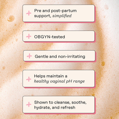 The Honey Pot Company - Witch Hazel Feminine Wash and Wipe Bundle - Postpartum Essentials - New Mom Must Haves