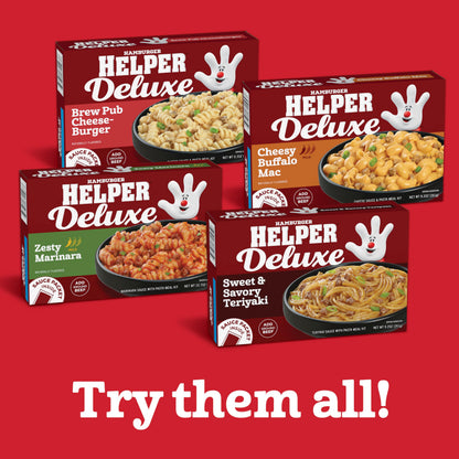 Hamburger Helper DELUXE Brew Pub Cheeseburger, 9.2 oz, 12 per Case