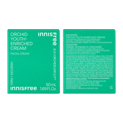 innisfree Orchid Youth-Enriched Cream, Korean Face Moisturizer for Firming, Hydration, and Youthful Skin
