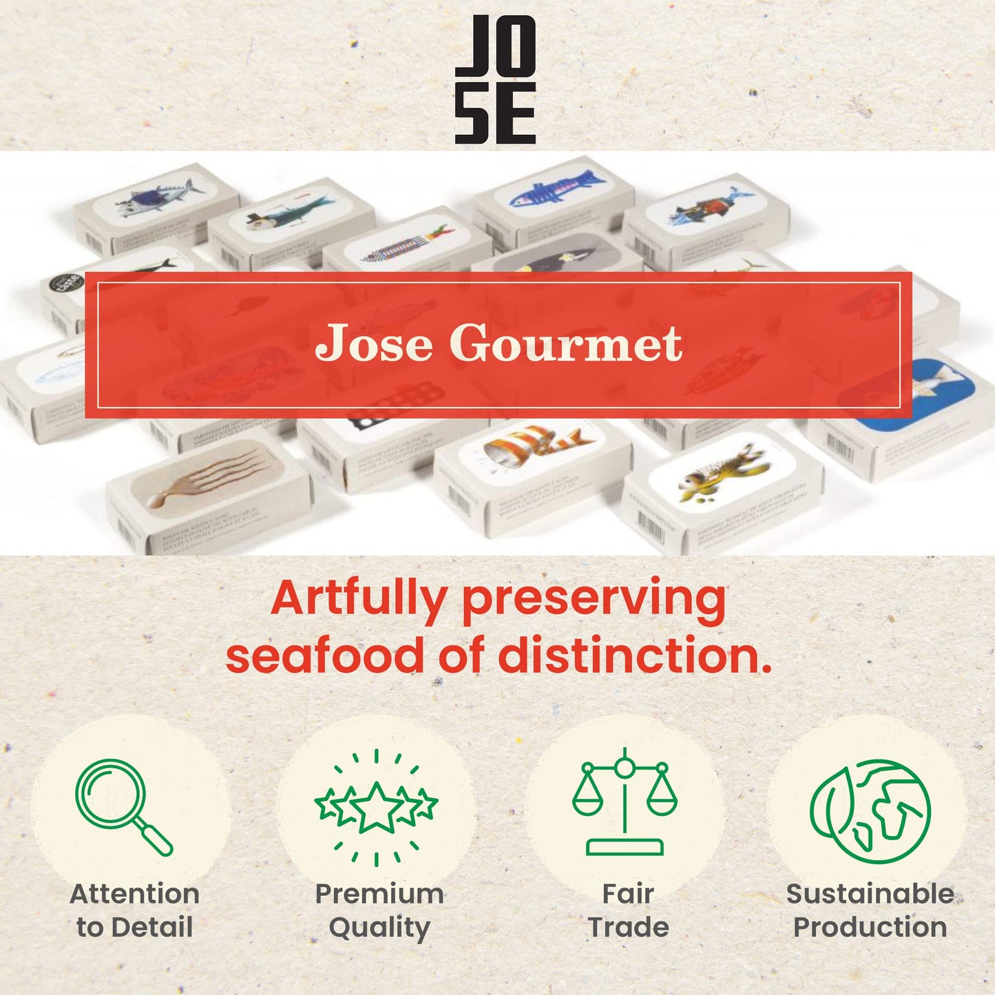 Codfish in Olive Oil and Garlic by Jose Gourmet, Wild Caught Portuguese Codfish, Canned Cod in Olive Oil, Omega 3, Fair Trade, 125g Can