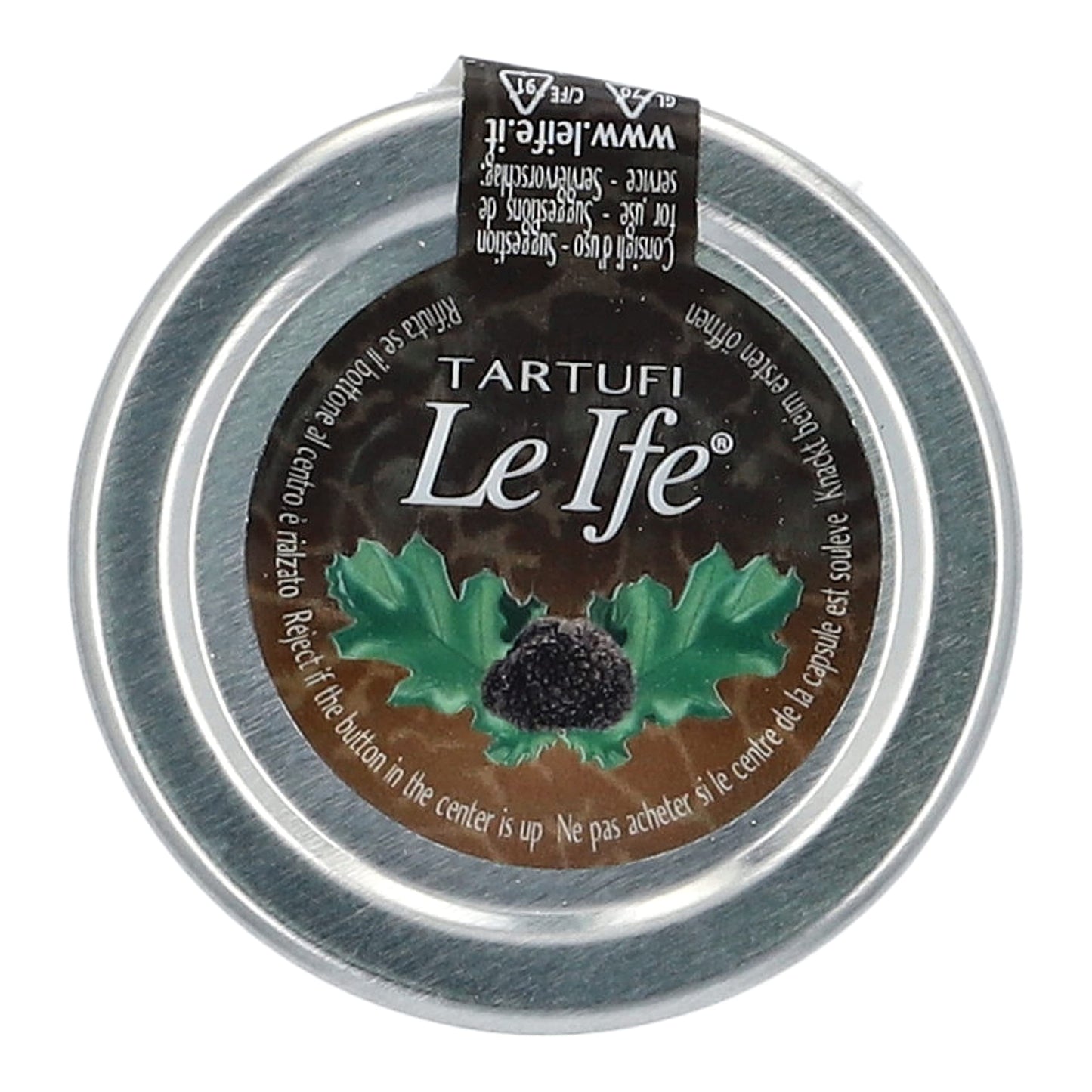 TARTUFI LE IFE Whole Black Summer Truffles (0.88oz) – Premium Italian Truffles in Glass Bottle – Perfect for Pasta, Risotto, Eggs, and Gourmet Dishes – All-Natural and Ready to Use