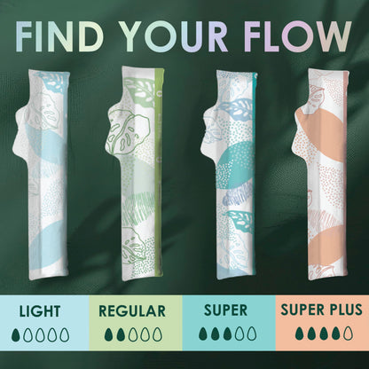 L. Cotton Tampons Regular/Super Absorbency Multipack, Contains an Organic Cotton Core, Made Without Synthetic Pesticides, or Fragrances, 84 Count (2 Packs of 42)