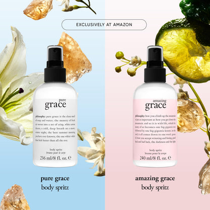 philosophy amazing grace perfume- clean & floral women's perfume - with notes of bergamot, muguet & musk - long lasting fragrance