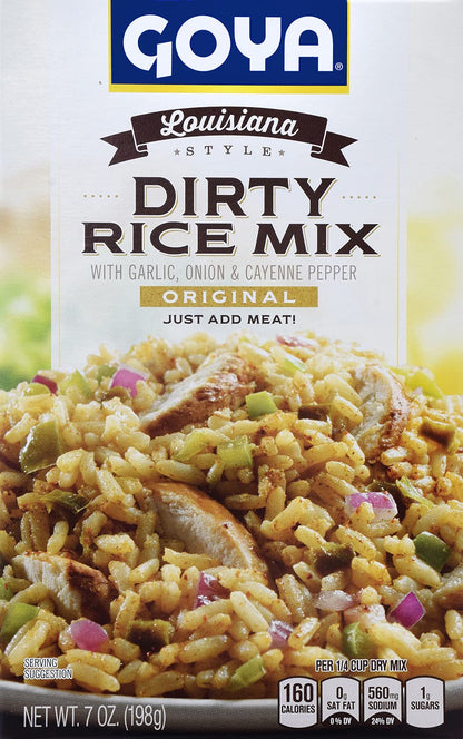 Goya Foods Louisiana Style Dirty Rice Mix, 7 Ounce (Pack of 12)