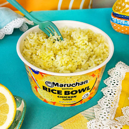 Maruchan Microwavable Chicken Rice Bowl, Instant Rice, 3.76 Oz, 6 Count
