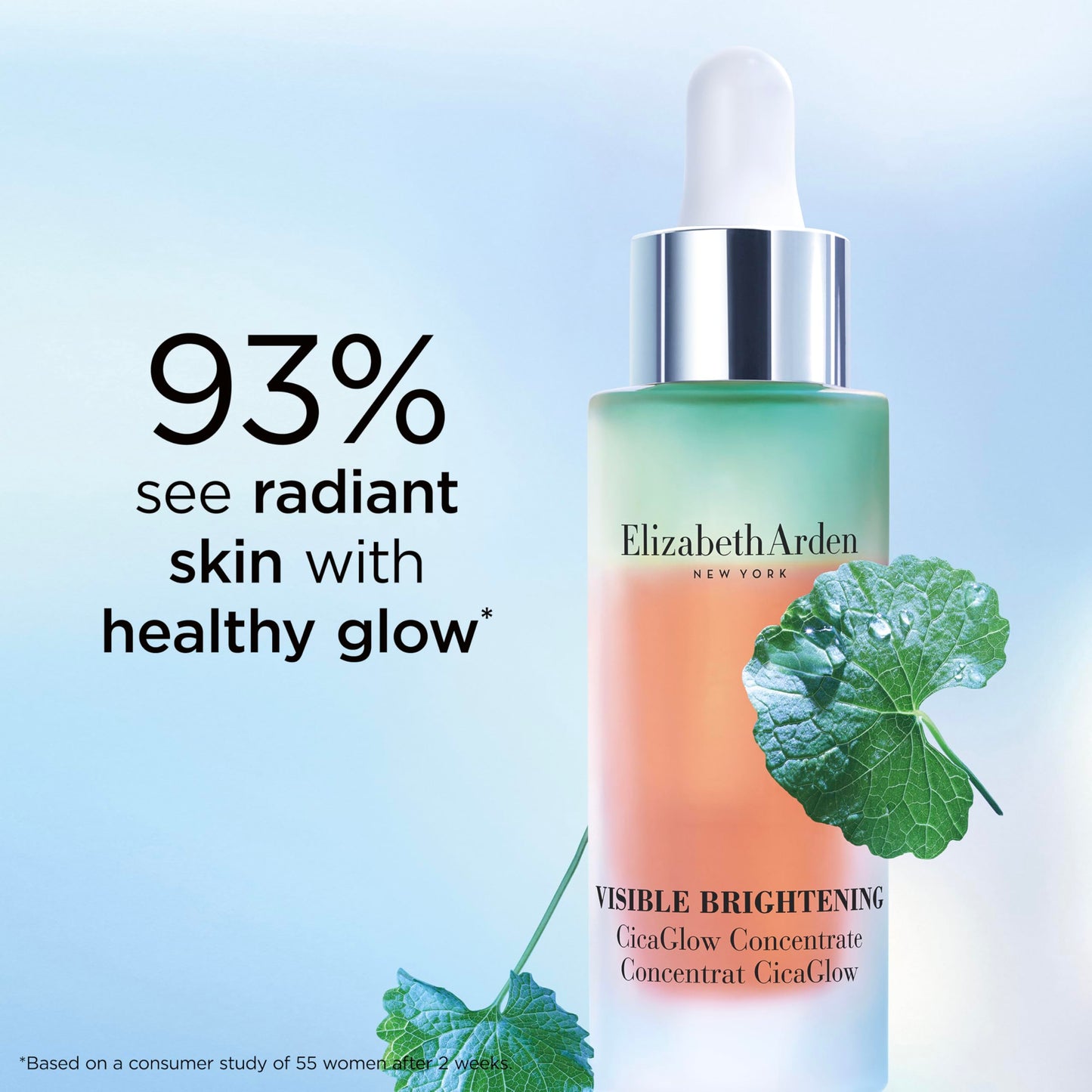 Elizabeth Arden Visible Brightening CicaGlow Concentrate, Dark Spot Corrector for Smooth and Repaired Glowing Skin, Alcohol-Free, 1.0 fl oz