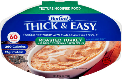 Thick and Easy Purees 7 oz. Bowl Turkey with Stuffing, Green Beans (ENGO60749)