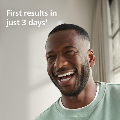 Philips Sonicare Teeth Whitening Kit, Clinically Proven to Whiten up to 4 Shades, Low Tooth Sensitivity, 9 Treatments, 2 Customizable Mouth Trays, Teeth Whitening at Home, DIS132/63