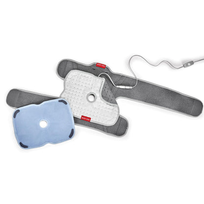 Sunbeam SelectRelief System Knee Therapy Bundle - Posture Corrector, Back Support Brace with Heating Pad Insert for Pain Relief, One Size Fits Most