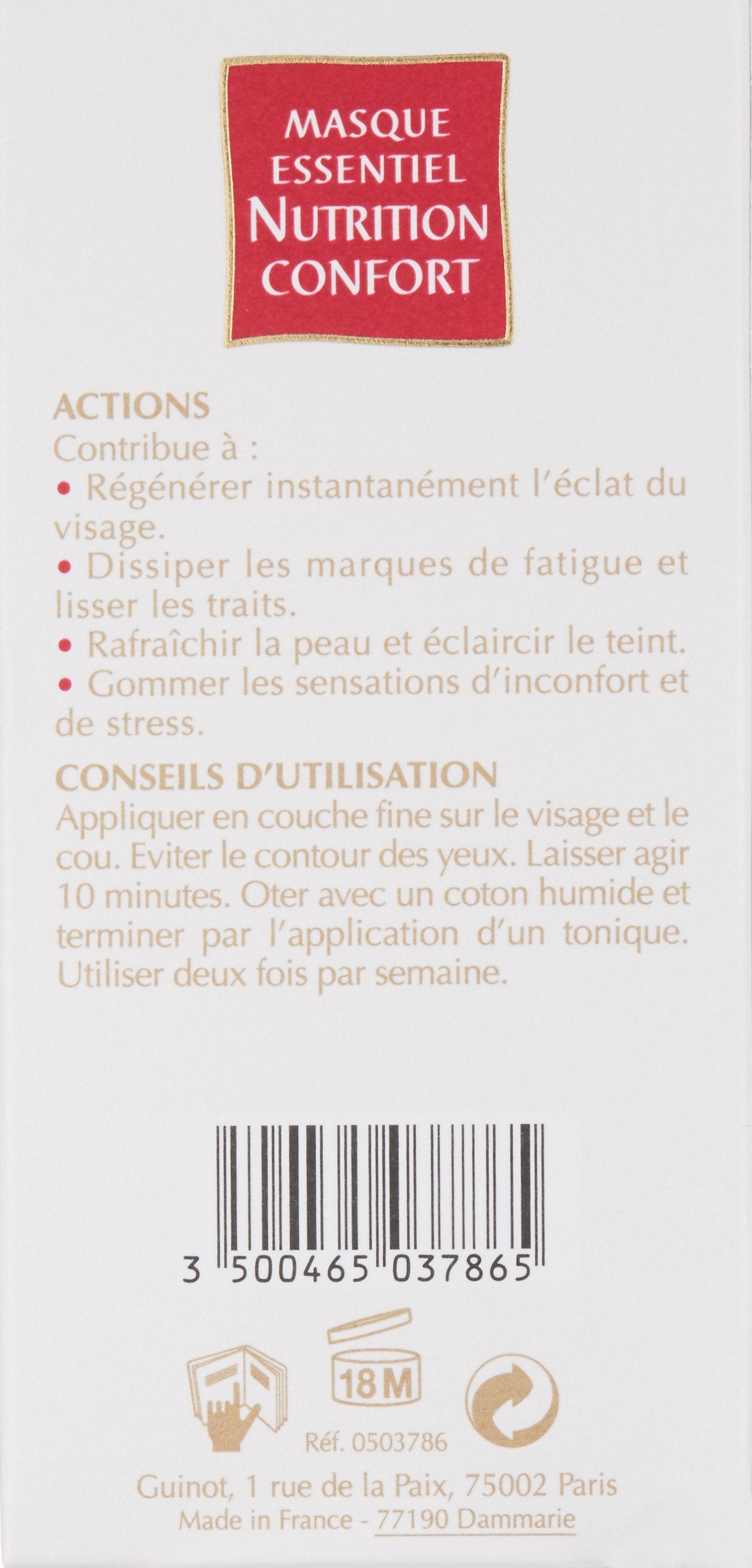 Guinot Nutrition Confort Instant Comfort Mask, 1.7 oz