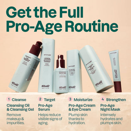 ATTITUDE Overnight Face Mask Anti Aging, With Hyaluronic Acid, Peptides & Collagen, Hydrating for Wrinkles & Fine Lines, Fragrance Free, Dermatologically Tested, EWG Verified, Vegan, 1.7 Fl Oz
