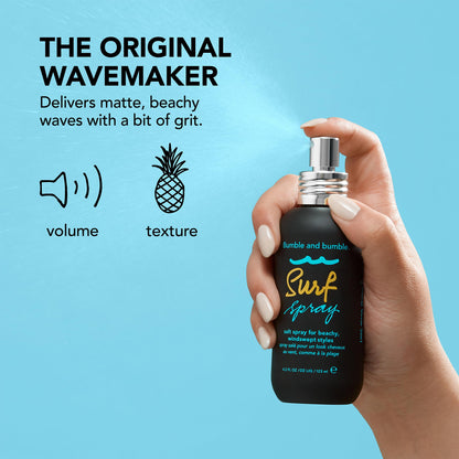 Bumble and bumble. Surf Sea Salt Spray | Volumizing | Air Dry Hair | Adds Tousled Beachy Texture + Matte Finish | For Fine to Medium Wavy, Straight Hair Types