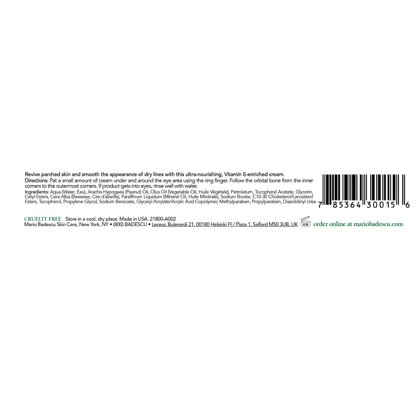 Mario Badescu Eye Cream Anti Aging and Under Eye Brightener Formulated with Rich Antioxidants, Moisturizing Eye Care Treatment for Wrinkles, Dark Circles and Puffiness