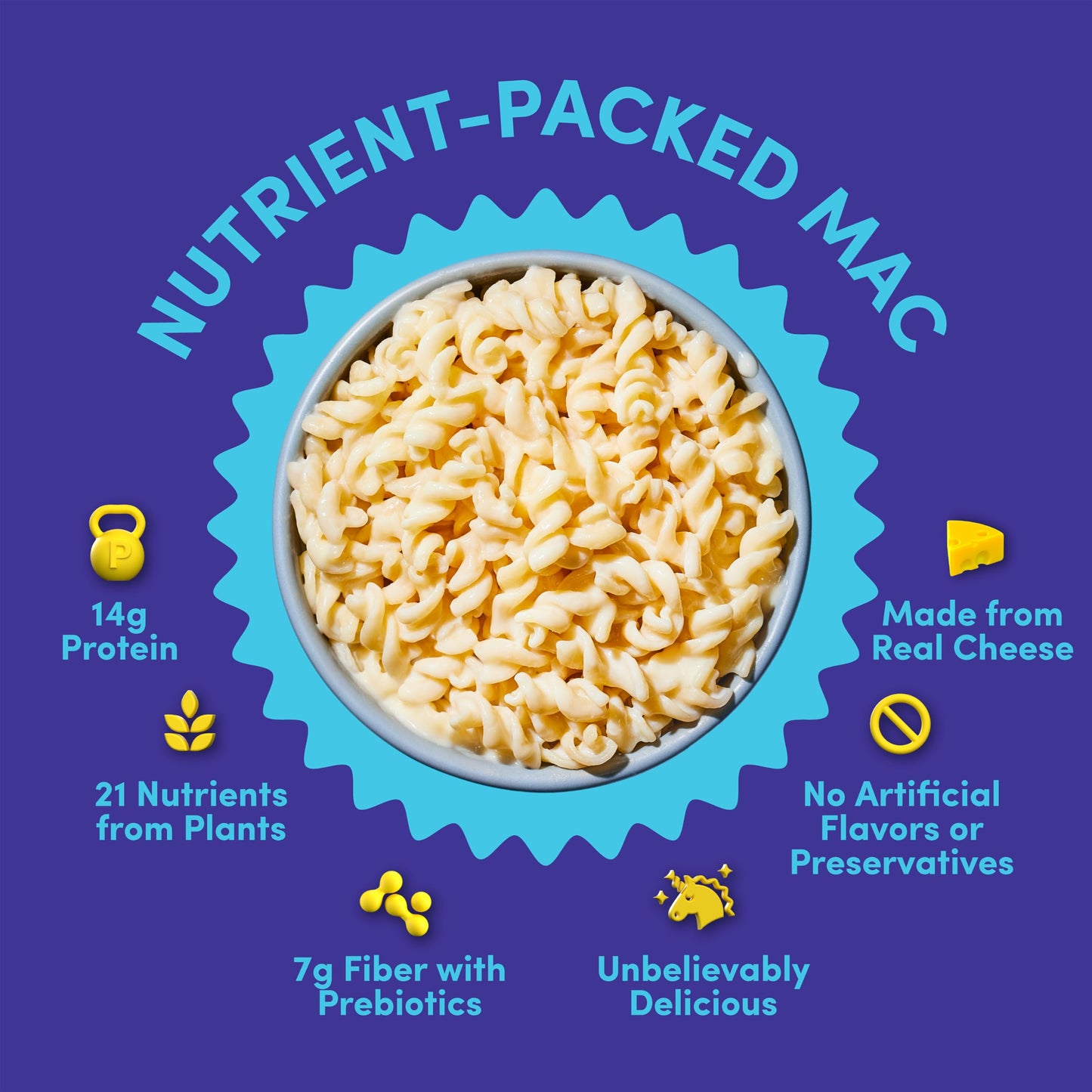 Goodles Twist My Parm Asiago and Parmesan with Spirals - Nutrient Packed with Real Cheese, Fiber, Protein, Prebiotics, Plants, & Vegetables | Non-GMO, Organic Ingredients