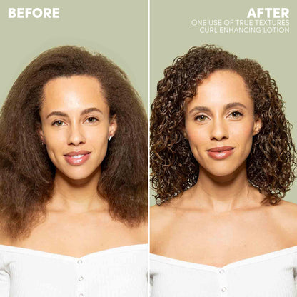 Mizani True Textures Curl Enhancing Lotion - Leave In Curl Cream for Curly Hair with Coconut Oil & Olive Oil, Frizz Control, Adds Hair Shine, No Drying Alcohols, Paraben-Free