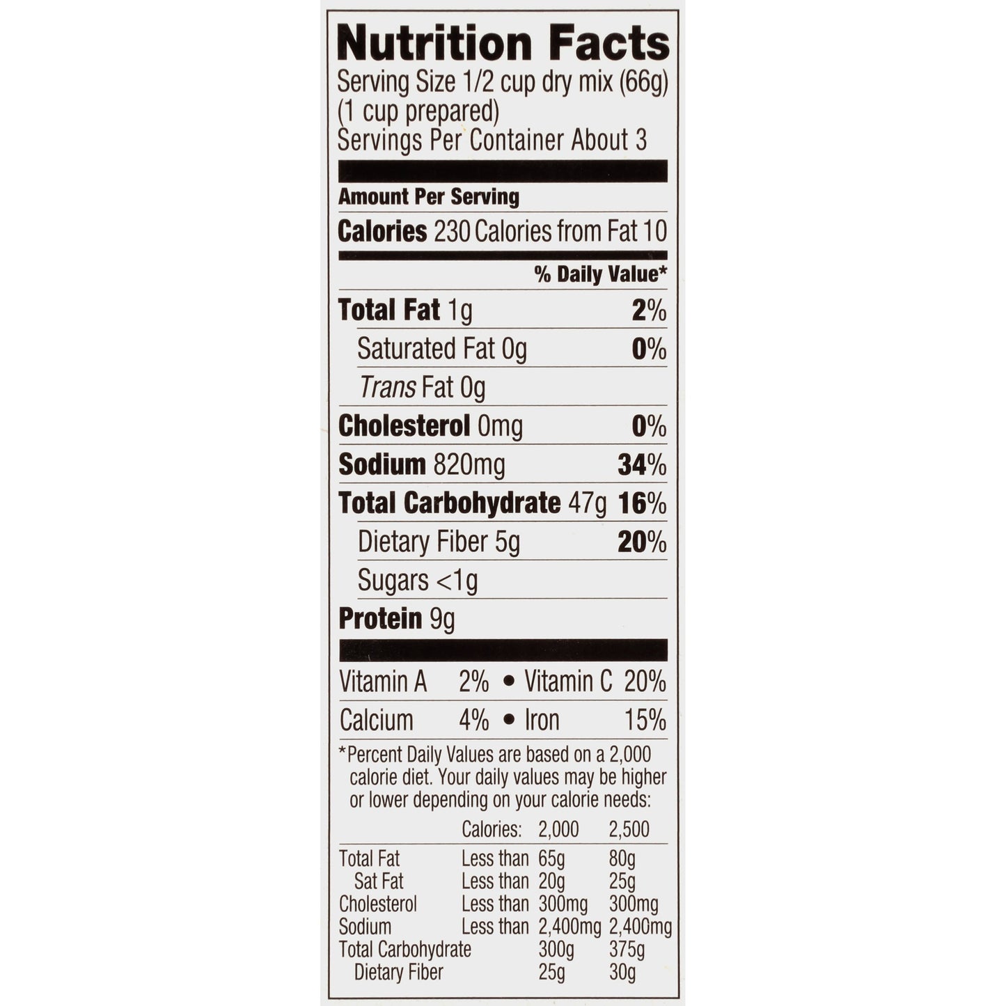 Zatarain's Black Beans & Rice, 7 oz