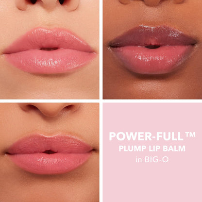 BUXOM Power-Full Plumping Lip Balm, Tinted Lip Balm Plumper, Enhancing Lip Moisturizer, Hydrating & Smoothing Peptide Lip Treatment, Cruelty-Free