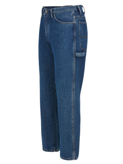 Bulwark Men's Flame Resistant 14.75oz Pre-Washed Denim Dungaree 2 Tool Loops