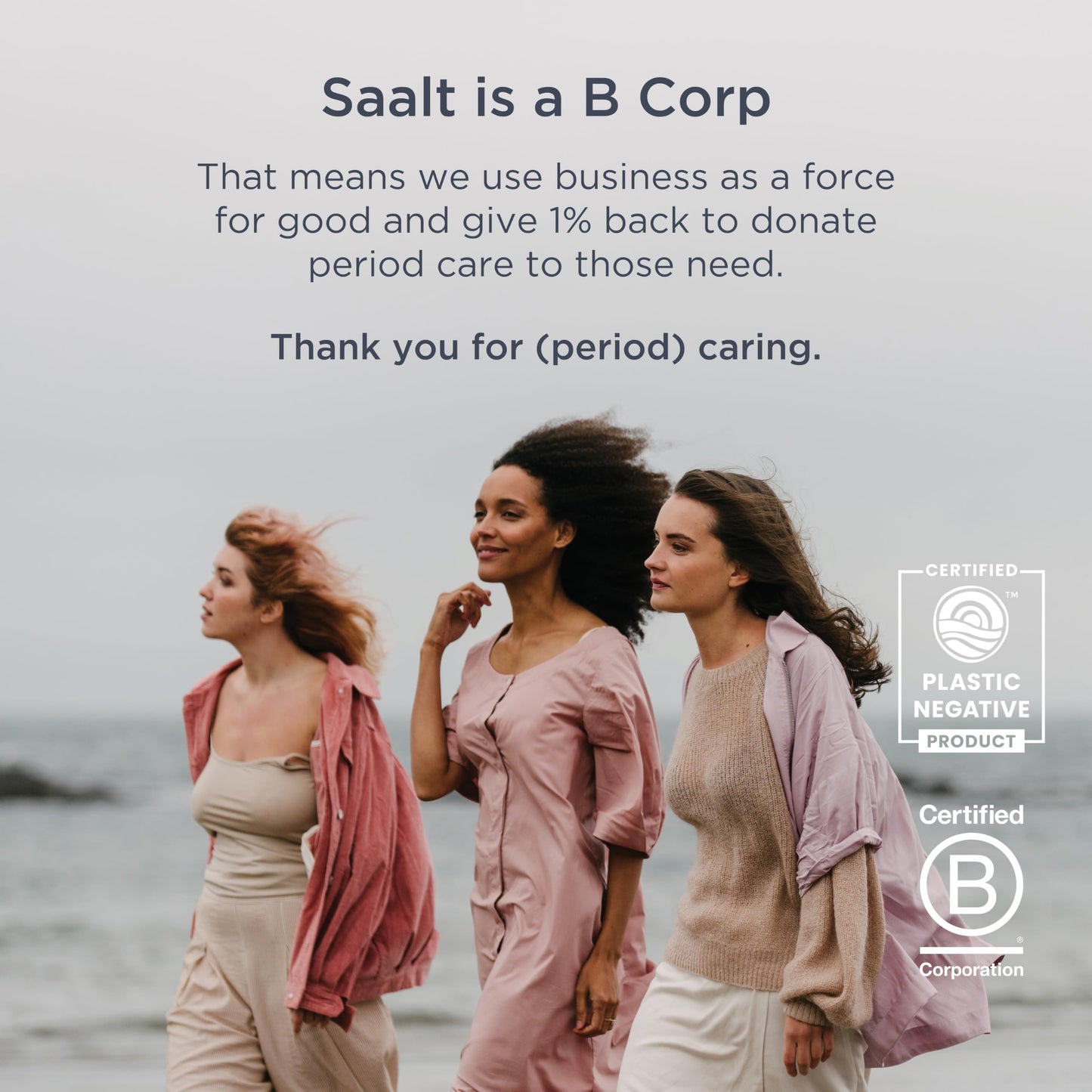 Saalt Daily Cleansing Wipes - Natural & pH Balanced Feminine Wipes - Hypoallergenic, Flushable & Biodegradable - 30 Count