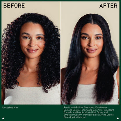 Aveda Brilliant Retexturing Gel | Medium Hold Hair Gel | Adds Shine | for Textured, Curly & Coily Hair | Jasmine, Rose, Clove Aroma | 5 Fl Oz