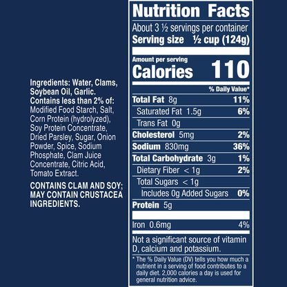 Progresso White Clam Sauce With Garlic & Herb, 15 oz. (Pack of 6)