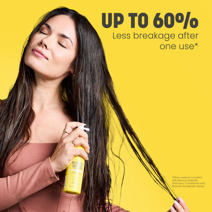 Drybar Blowout Defense Strengthen & Extend Blowout Accelerator Spray, Speeds Drying, Detangles, Reduces Breakage, and Locks in Long-Lasting Blowouts
