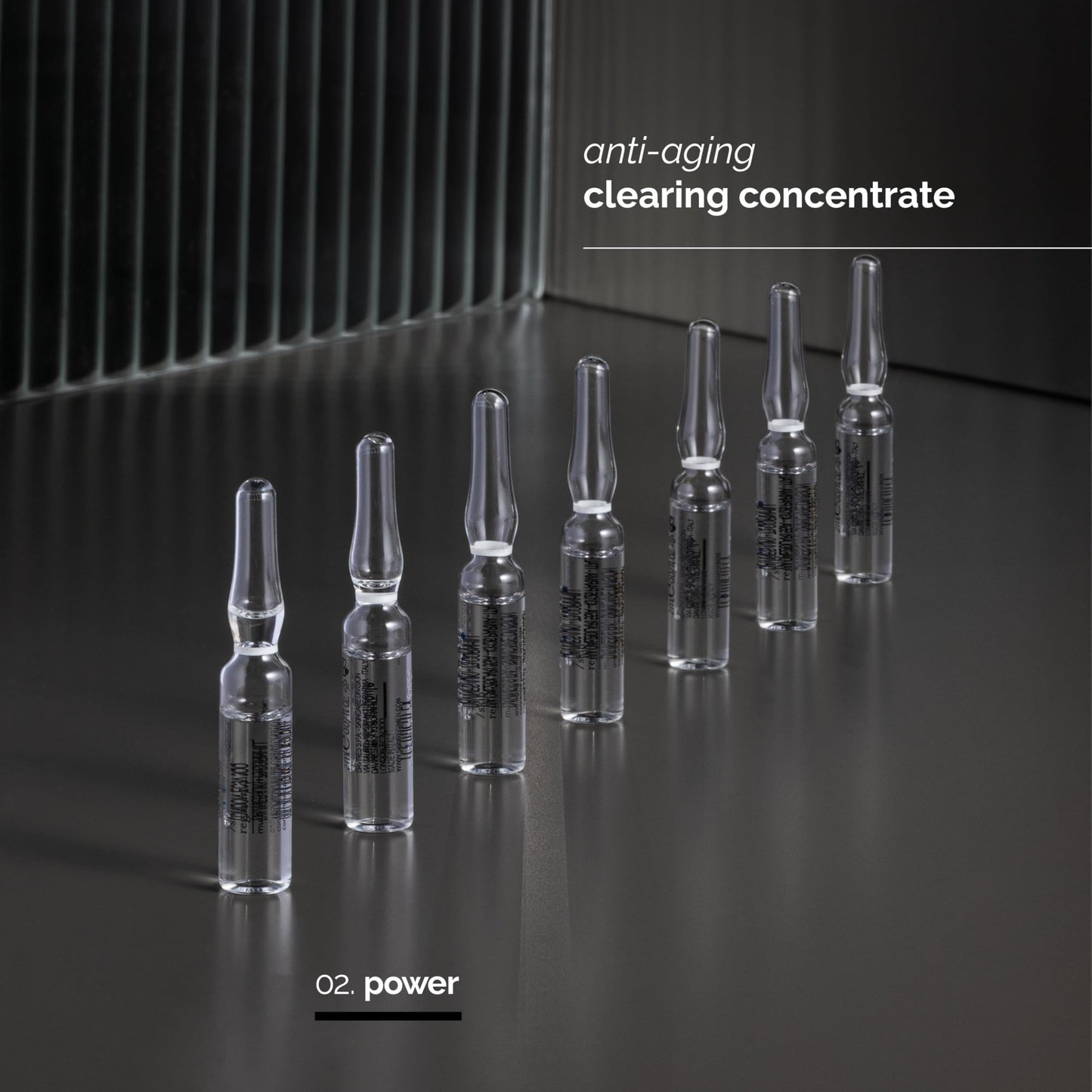 /skin regimen/Lx Multi Acid Ampoules, Anti-Aging Clearing Concentrate, Smooths Texture, Minimizes Pores, Brightens, Longevity Complex™, Acids, Clean Beauty, Oily Skin, 7 x 0.06 Fl Oz