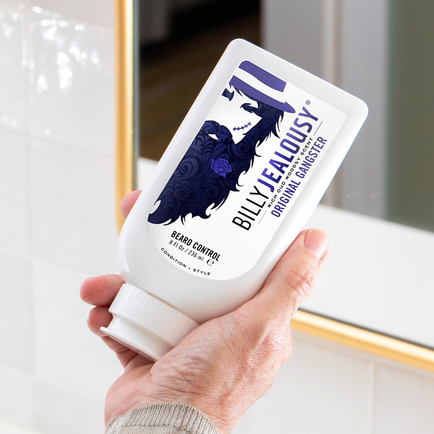 Billy Jealousy Beard Control Leave In Beard Conditioner for Men with Aloe Leaf Juice and Jojoba Seed Oil, Softens Hair and Skin, Light Hold with Matte Finish