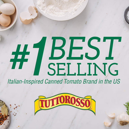 Tuttorosso No Salt Added Peeled Plum Canned Tomatoes, 28oz Cans (Pack of 2)