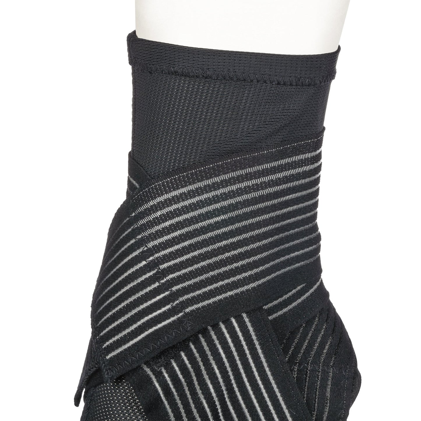 Active Ankle 329 Ankle Brace, Ankle Compression Sleeve with Straps for Men & Women, Braces for Volleyball, Football, Basketball, Rugby, Protection & Sprain Support, Black, Medium