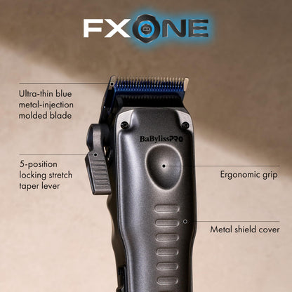 FXONE LO-PROFX Professional Cordless Clippers for Men with Interchangeable Battery