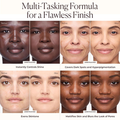 Laura Mercier Tinted Moisturizer Blurred Matte with SPF 30: 24HR+ Shine Control and Blurring, Long Lasting, Sheer to Light, Buildable Coverage, Blurs the Look of Pores, Skin Tint