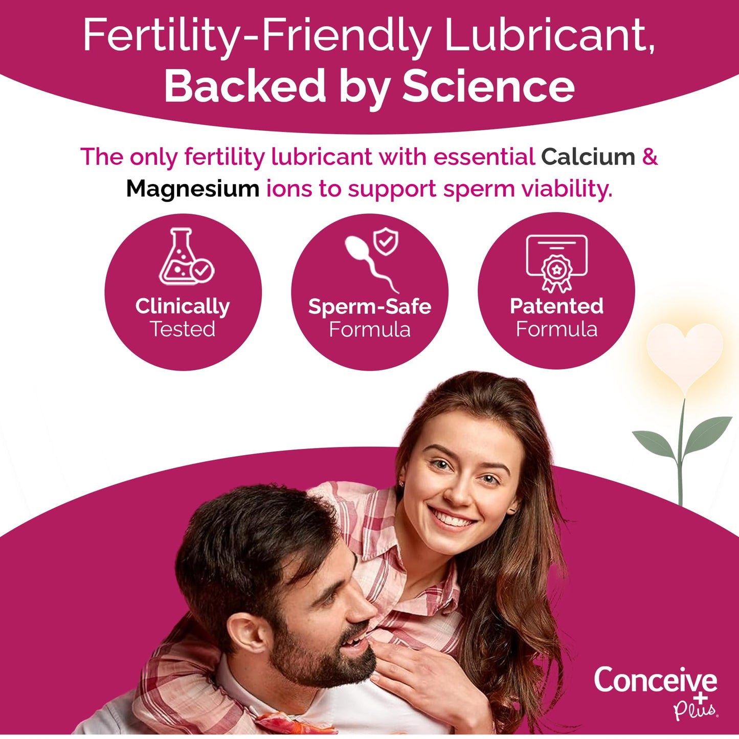 CONCEIVE PLUS Fertility Lubricant for Couples Trying to Conceive Naturally | Water-Based Lube and Lube Support for Intimacy | Water Based Lubrification for Women pH Balance | 8 Pre-Filled Applicators