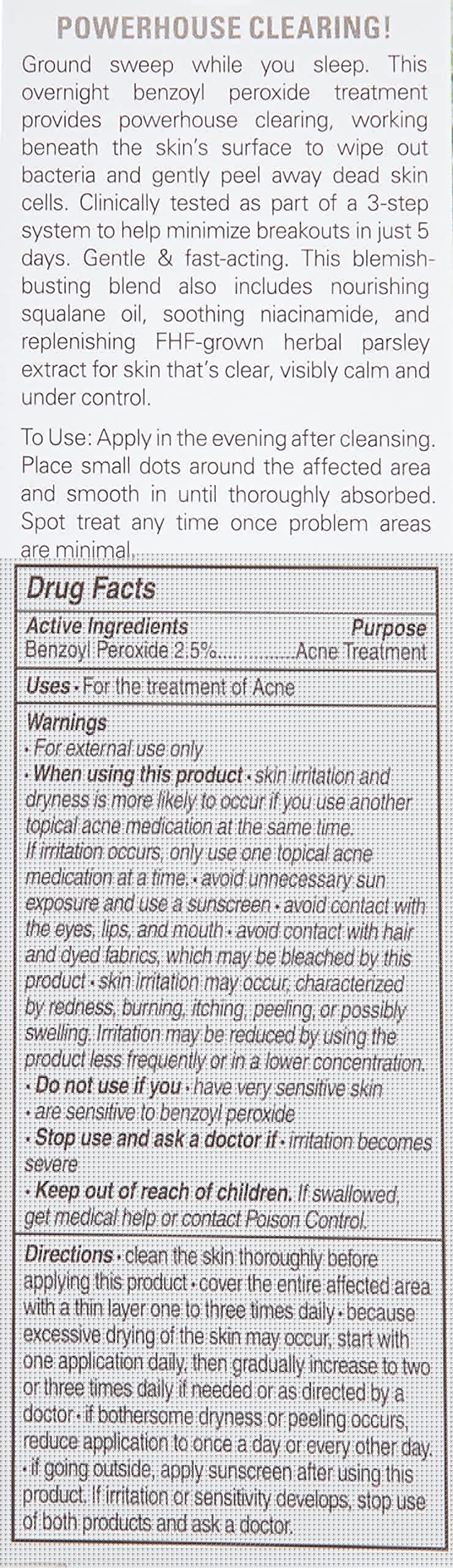 FarmHouse Fresh Midnight Clearing Lotion, Overnight Benzoyl Peroxide Acne Treatment with Niacinamide & Squalane, 1 fl oz