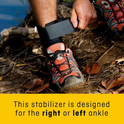 3M Futuro Sport Deluxe Black Ankle Stabilizer One Size Hook and Loop Strap for The Foot 46645ENR