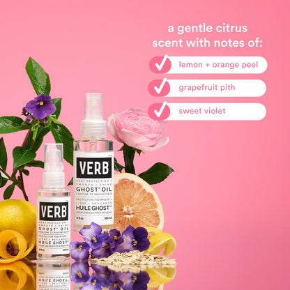 VERB Ghost Oil - Weightless Hair Oil for Fine to Medium Hair - Smooths Frizz, Adds Shine - No Parabens, Gluten or Harmful Sulfates