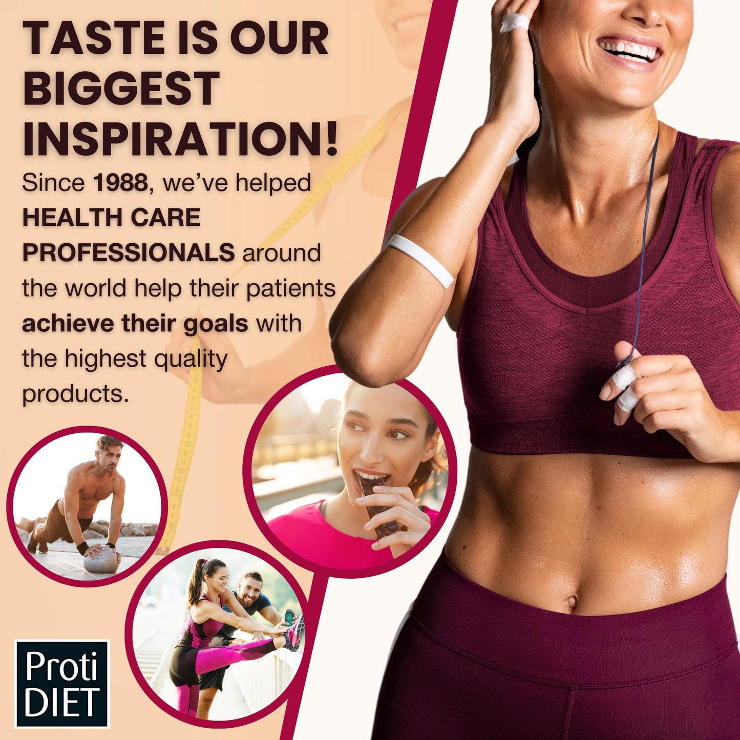 ProtiDIET High Protein Chicken Soup Mix - Low Sugar, No Fat, Quick and Easy-to-Prepare Meal Replacement Protein Powder Soup Mix Nutritious Vitamins - 7 Pouches Per Box