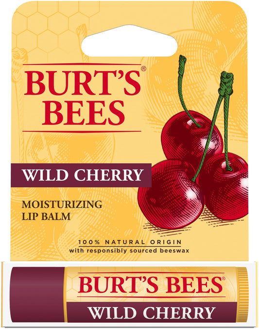 Burt's Bees Moisturizing Lip Balm, Wild Cherry, 0.15 Ounce