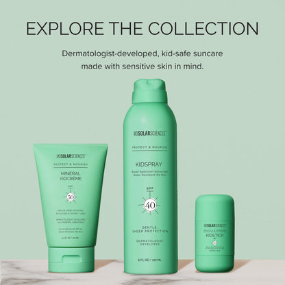 MDSolarSciences Mineral KidCrème SPF 50 | Gentle Broad-Spectrum Kids Sunscreen | Zinc Oxide & Squalane Formula | Water-Resistant, No White Cast | Safe for Sensitive Skin | Fragrance-Free (3.4 Fl Oz)