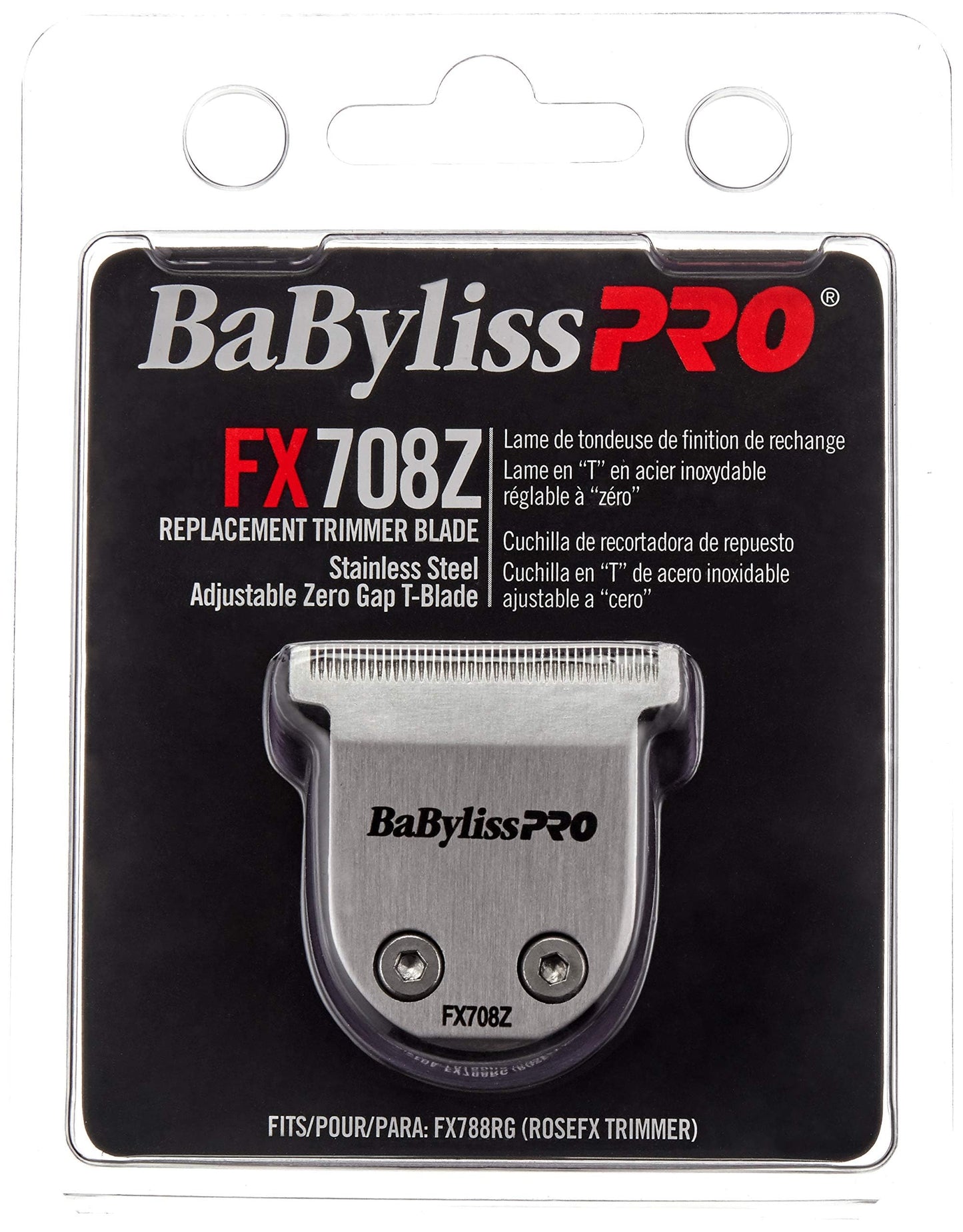 Barberology FX708Z Stainless Steel Replacement T-Blade for FX788RG and FX788S