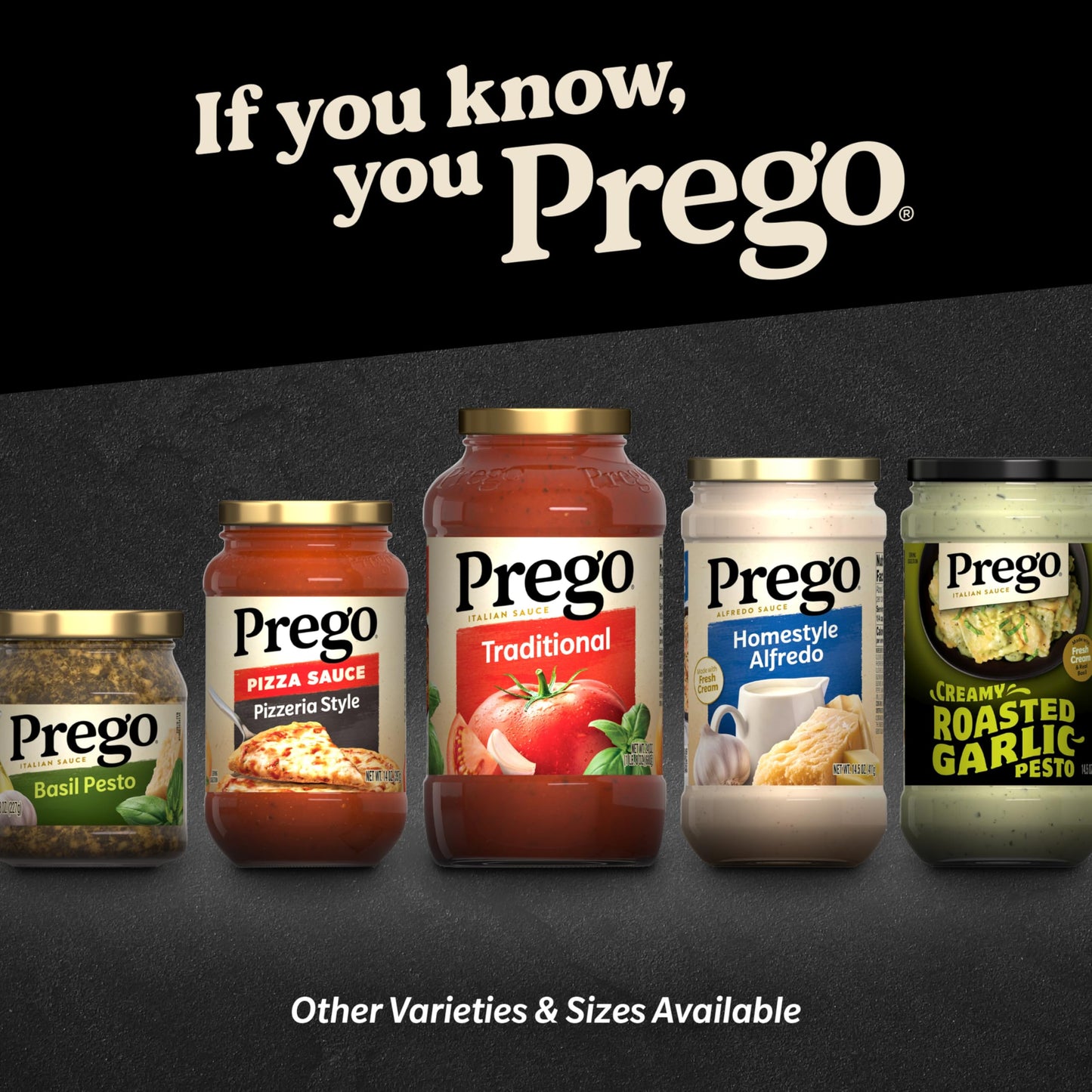 Prego Creamy Tomato Pasta Sauce With Garlic, 23.75 oz Jar
