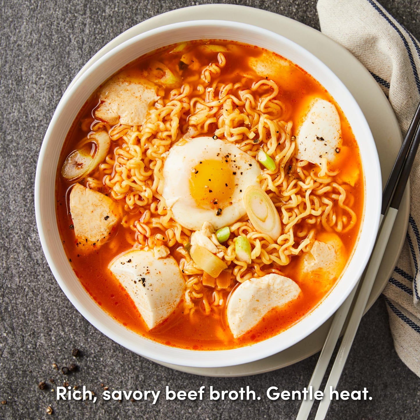 OTOKI Jin Ramen Mild Cup Noodles – Authentic Korean Instant Cup Ramen with 13-Hour Simmered Beef Bone Broth, Savory & Smooth Flavor, Ready in 4 Minutes, 2.29 oz (Pack of 6)