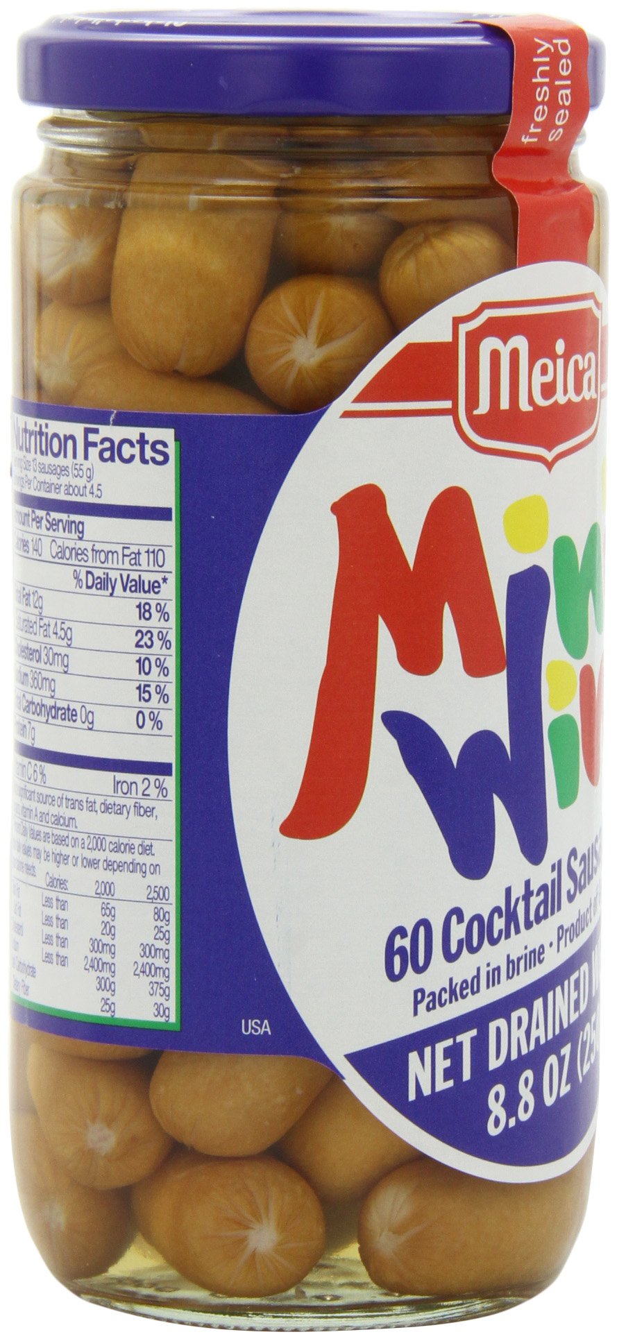 Meica Mini Wini Sixty Cocktail Sausages, 8.8 Ounce