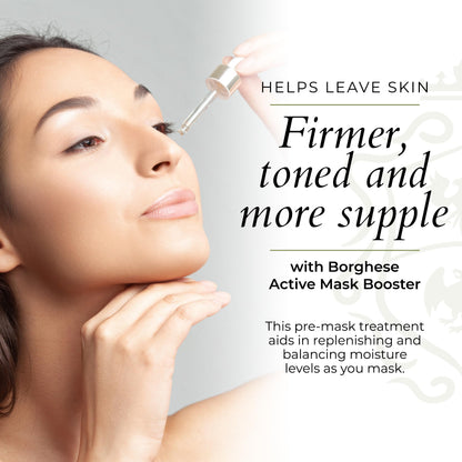 Borghese Fango Active & Delicato Masks + Active Mask Booster – Mineral-Rich Detoxifying Mud Face & Body Mask for Dry, Sensitive and Mature Skin