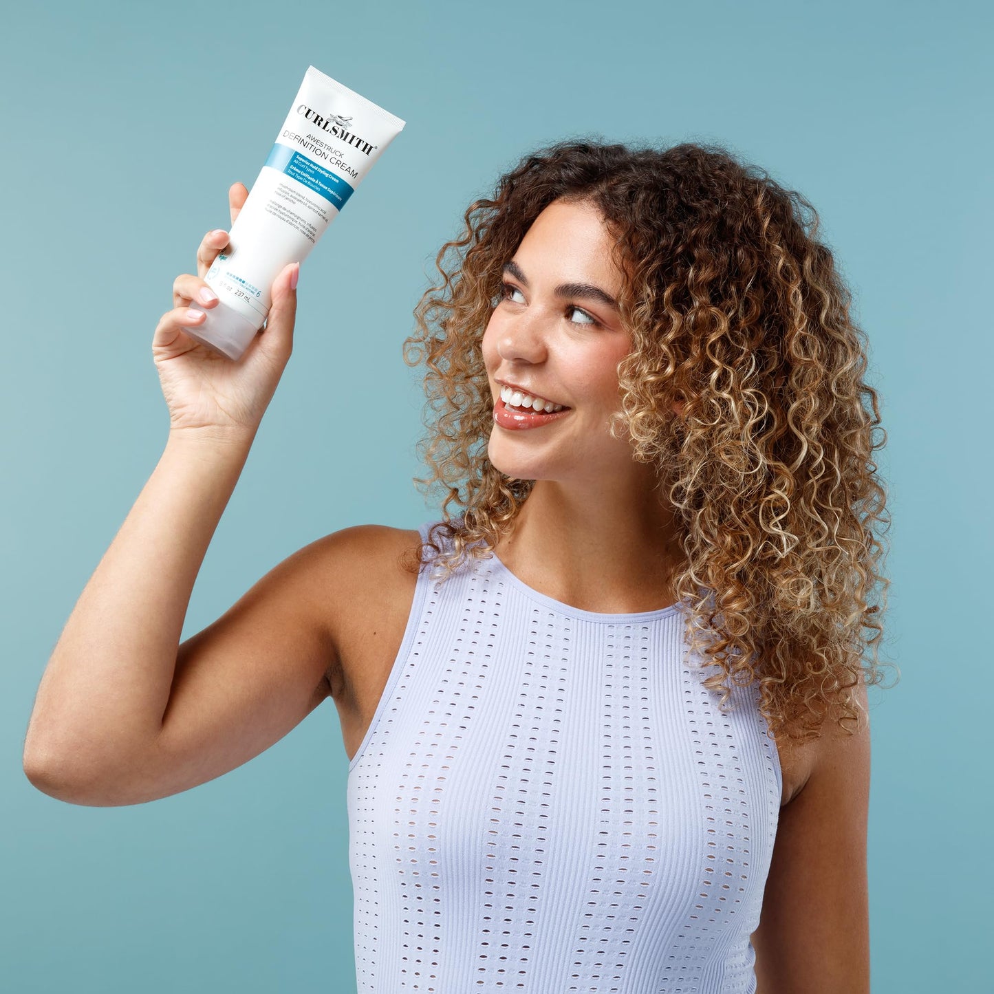CURLSMITH Awestruck Definition Cream - Superior Hold Styling Cream, Deep Hydration and Frizz Reduction (8 oz)