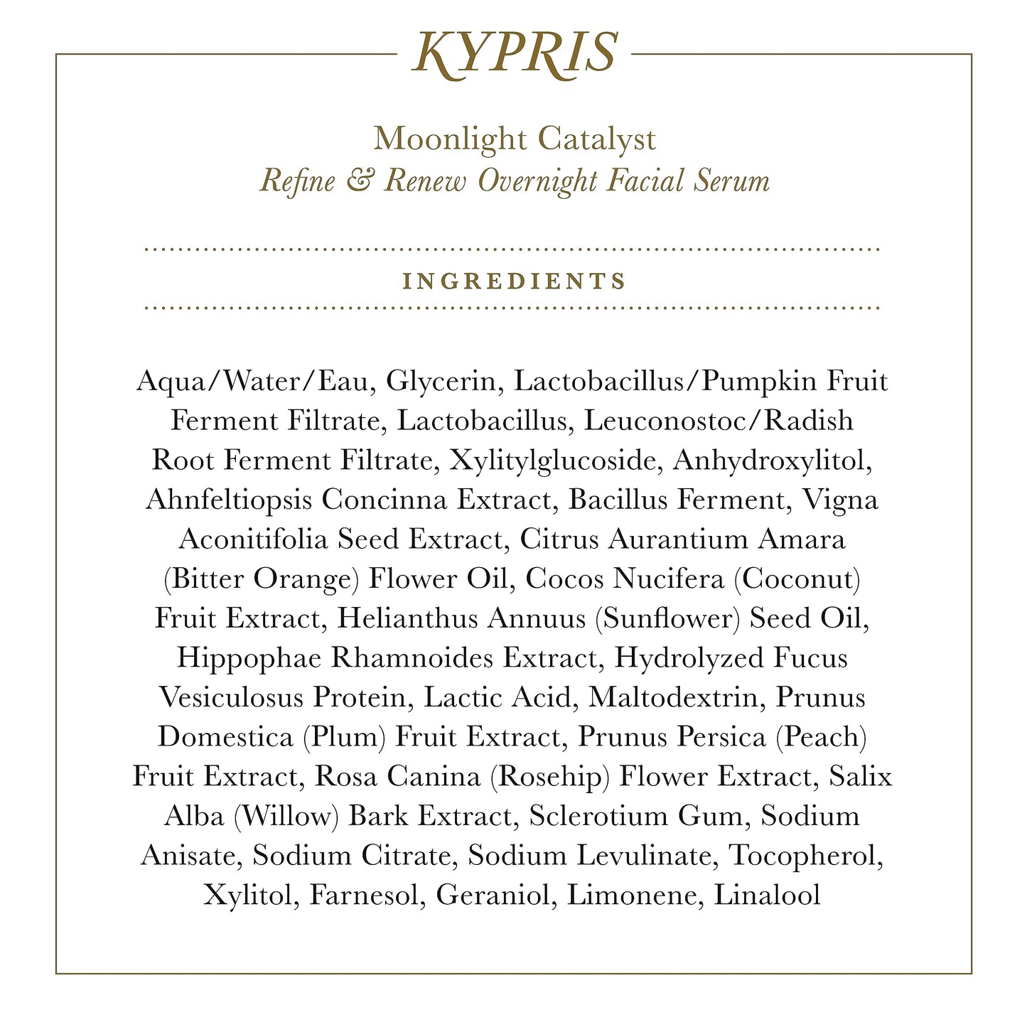 KYPRIS Moonlight Catalyst Overnight Alternative